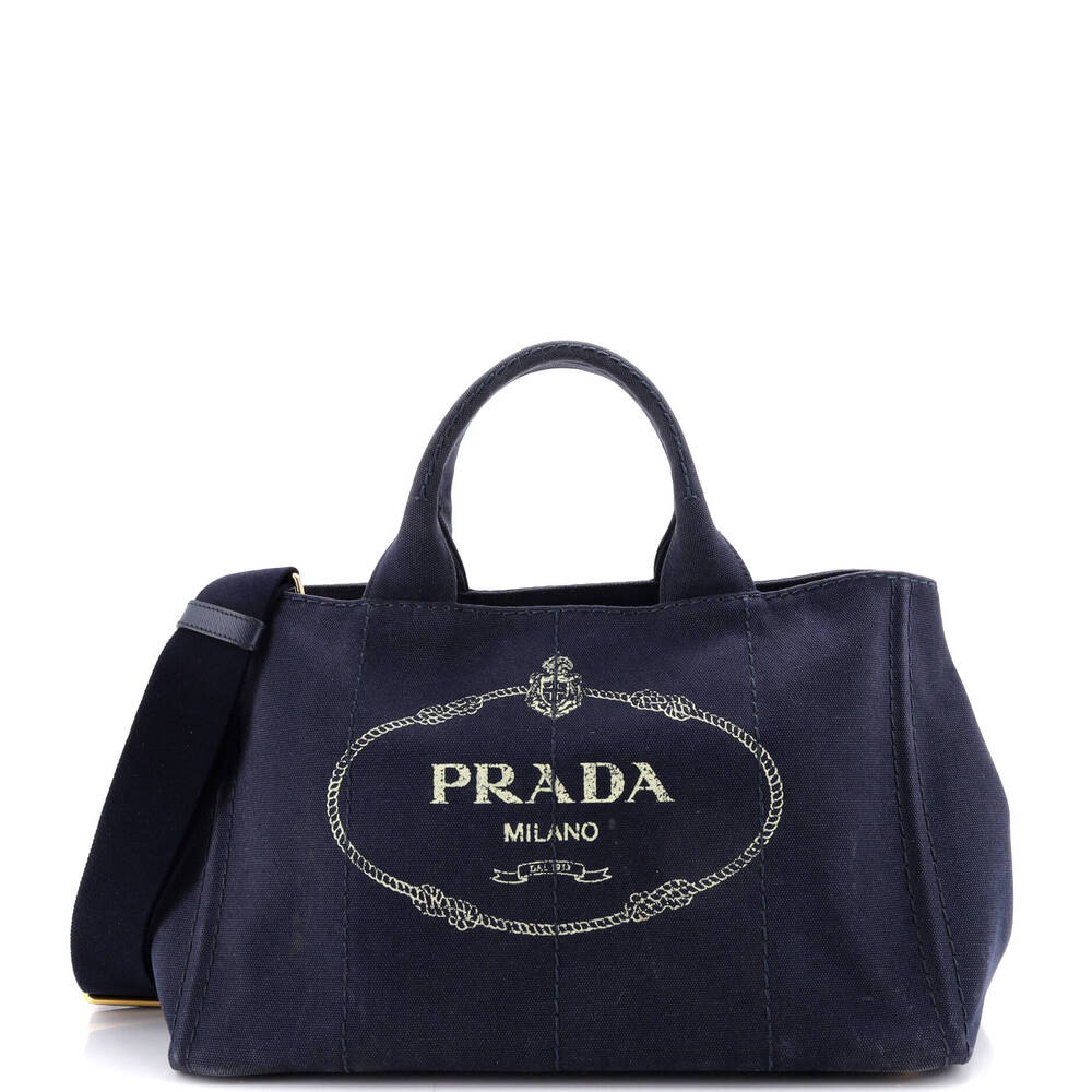 Prada Canapa Convertible Tote Canvas #259402P96B